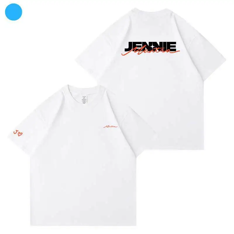 JENNIE Mantra T-shirt Summer Cotton Short Sleeve Tee Kpop Fashion Jennie Fans Clothes Men Women Loose T Shirt Casual Trend Tops