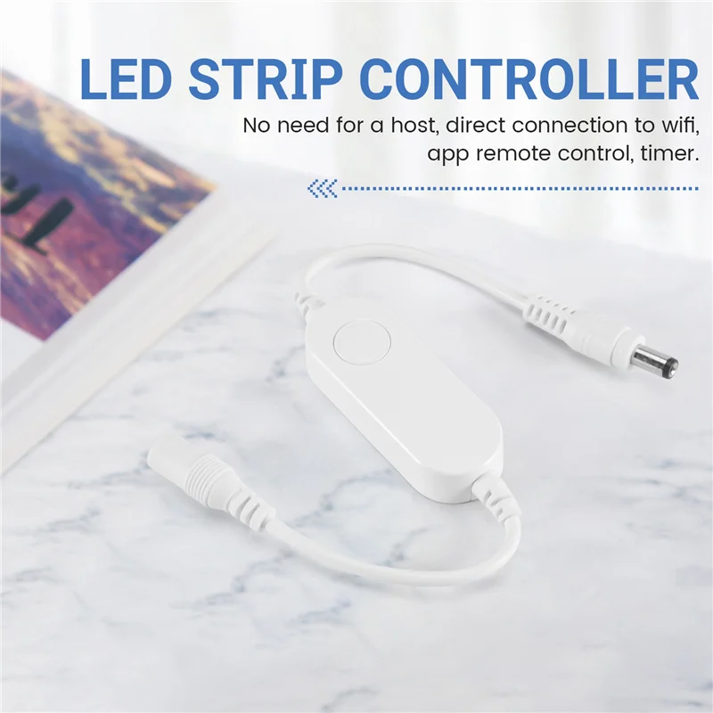 ABJY-DC 5v 12v 24v tuya rgb wifi controlador led para 5050 3528 2835 led luz de tira vida inteligente