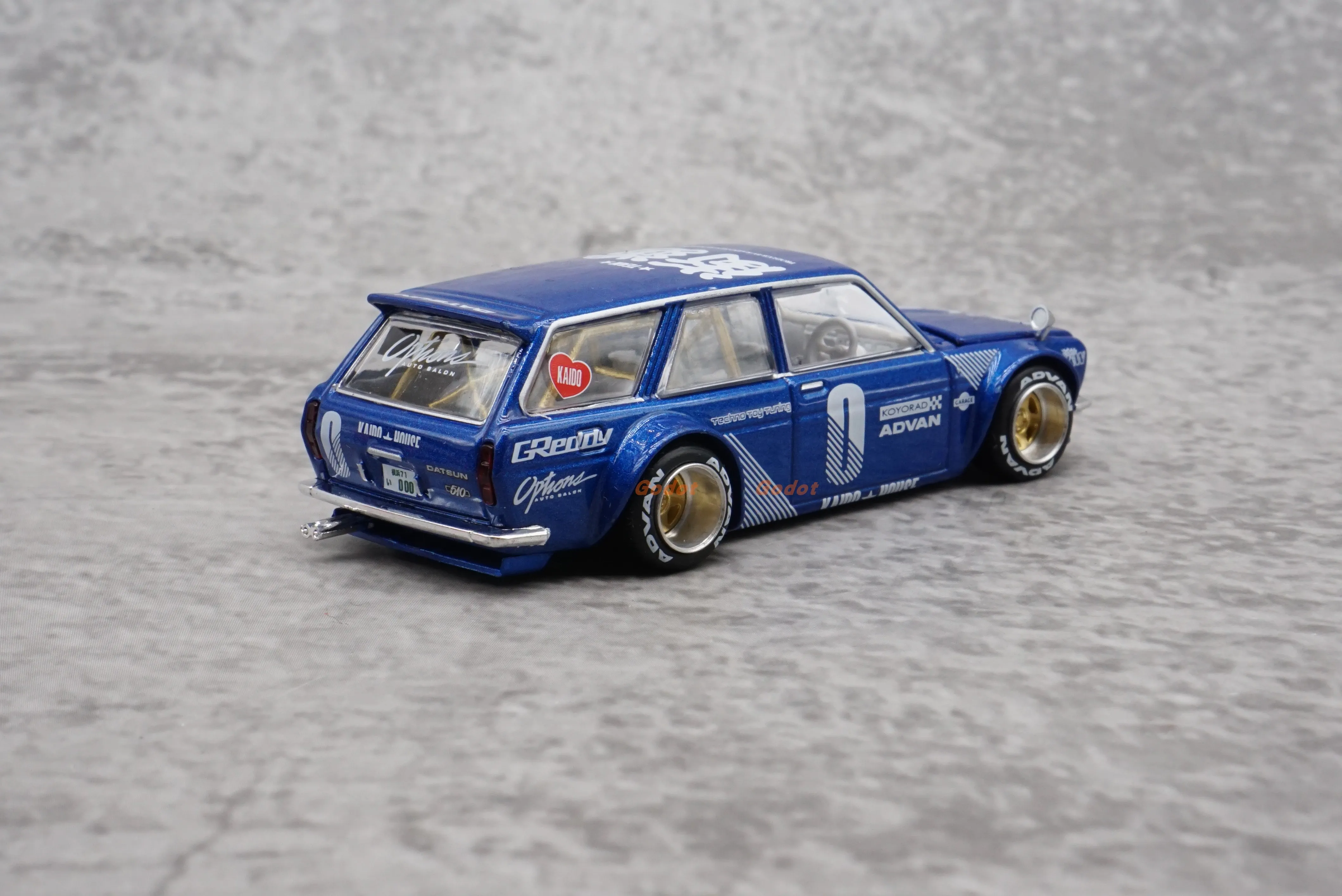 TSM MINI GT KAIDO HOUSE #011  1:64  Tent  Datsun #23  510 alloy model car decoration collection gift