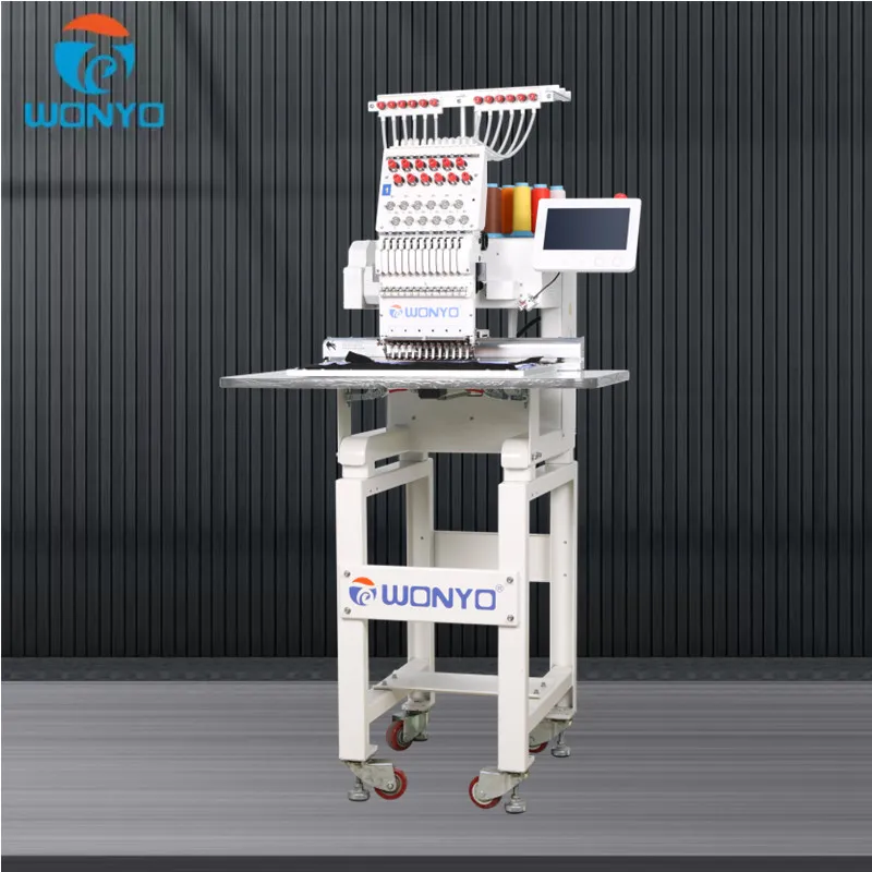 For Automatic Cap Embroidery Machine 1 Head 12 Needles Computerized Model WYQ1201 for Retail