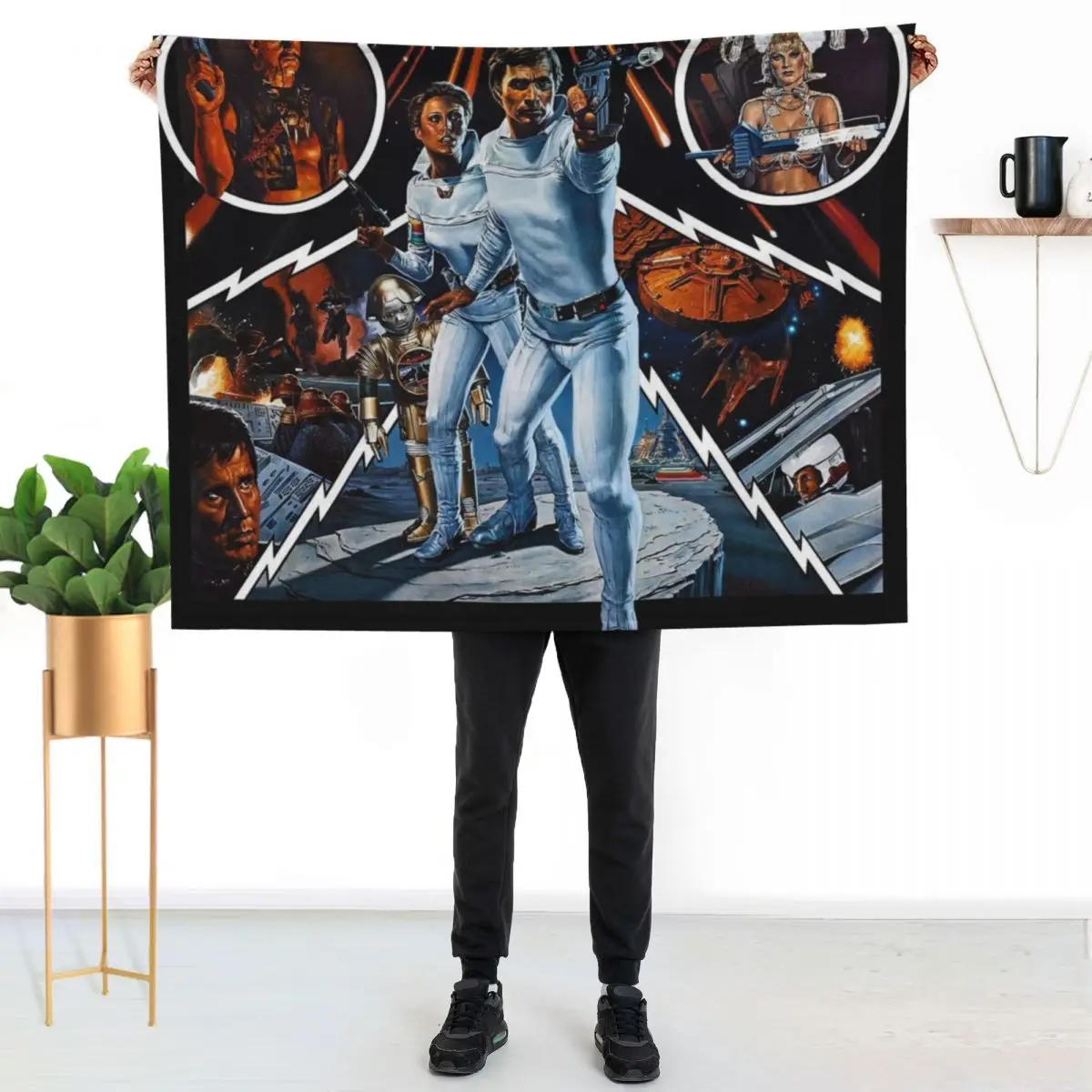 

Buck Rogers - Digital Art Throw Blanket Soft Solid Color Blanket for Couch Bed