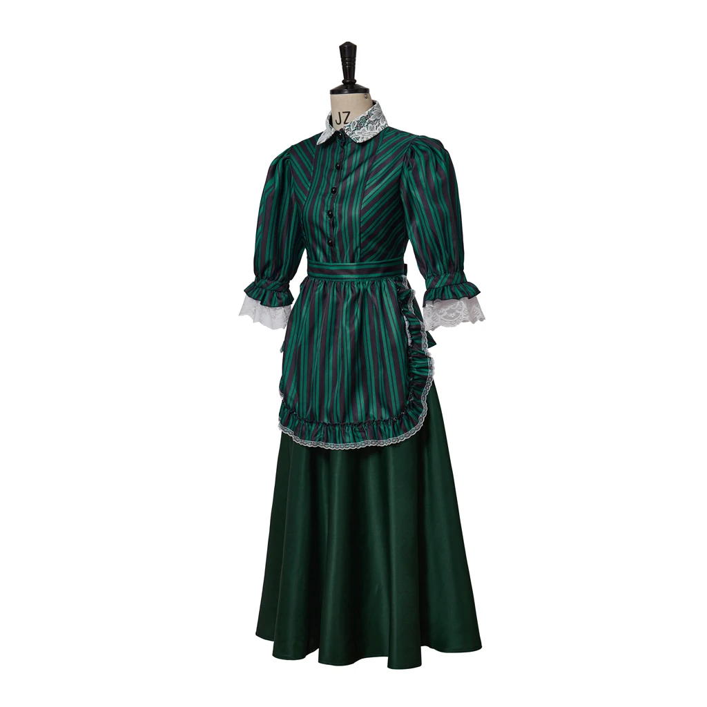 Haunted Mansion Kostüm Maid Schürze Kleid Butler Castmember Kostüm plus größe