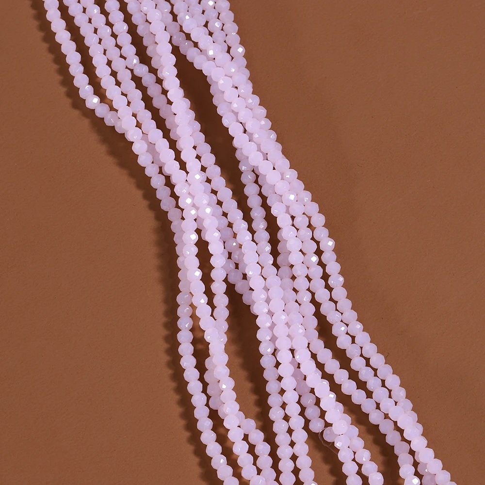 120 Stück Kristallglasperlen, Rondelle, aus Österreich, facettiert, lose, runde Perlen zum Basteln von Schmuck, für DIY-Halsketten und Armbänder. – Detail 5