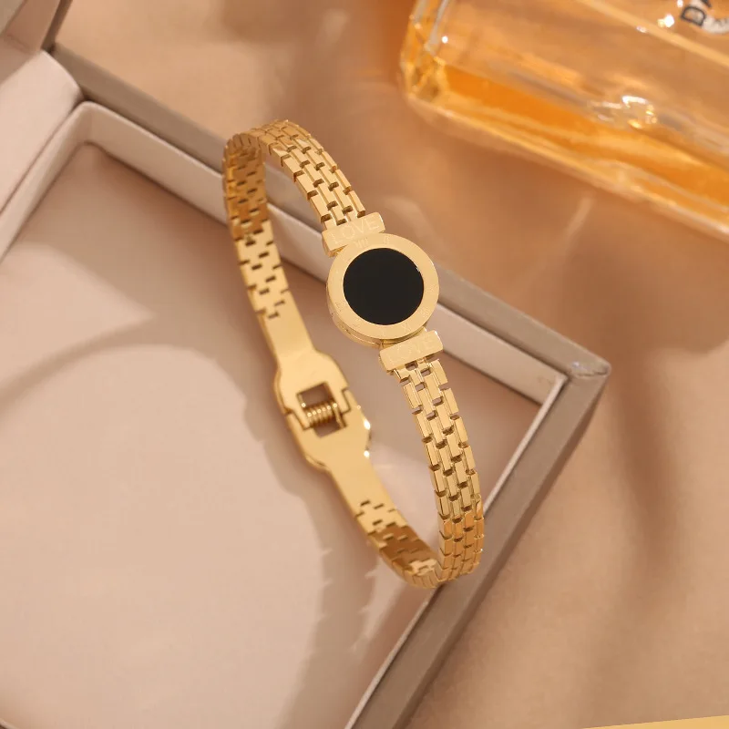 Roman Bracelets Stainless Steel Bracelet Women Vking Fashion Jewellery