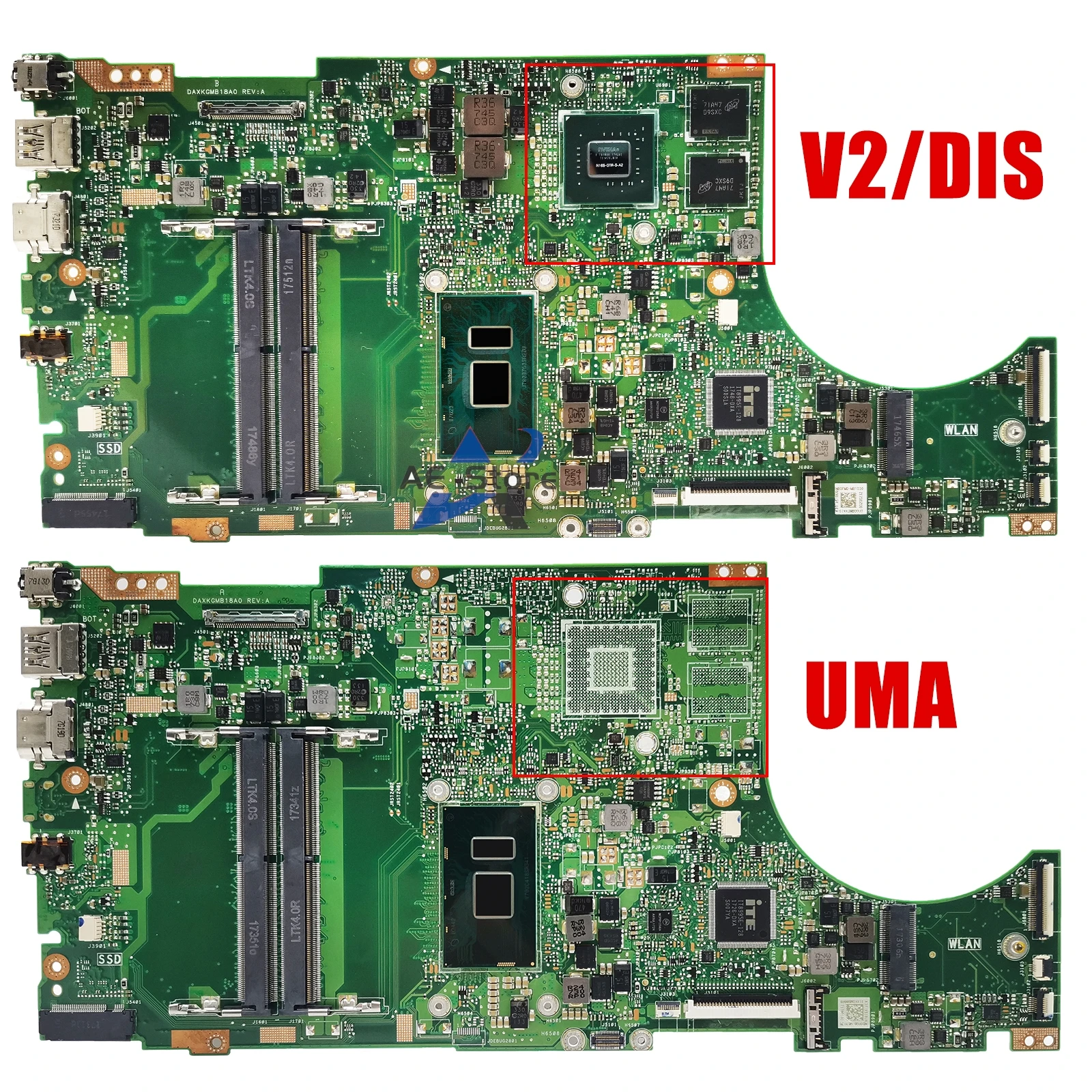 X510UQ Mainboard Vivobook 15 X510 X510UN X510UA X510UNR X510UF F510U VM510UA X510UR S510UN S5100U Laptop Motherboard I3 I5 I7