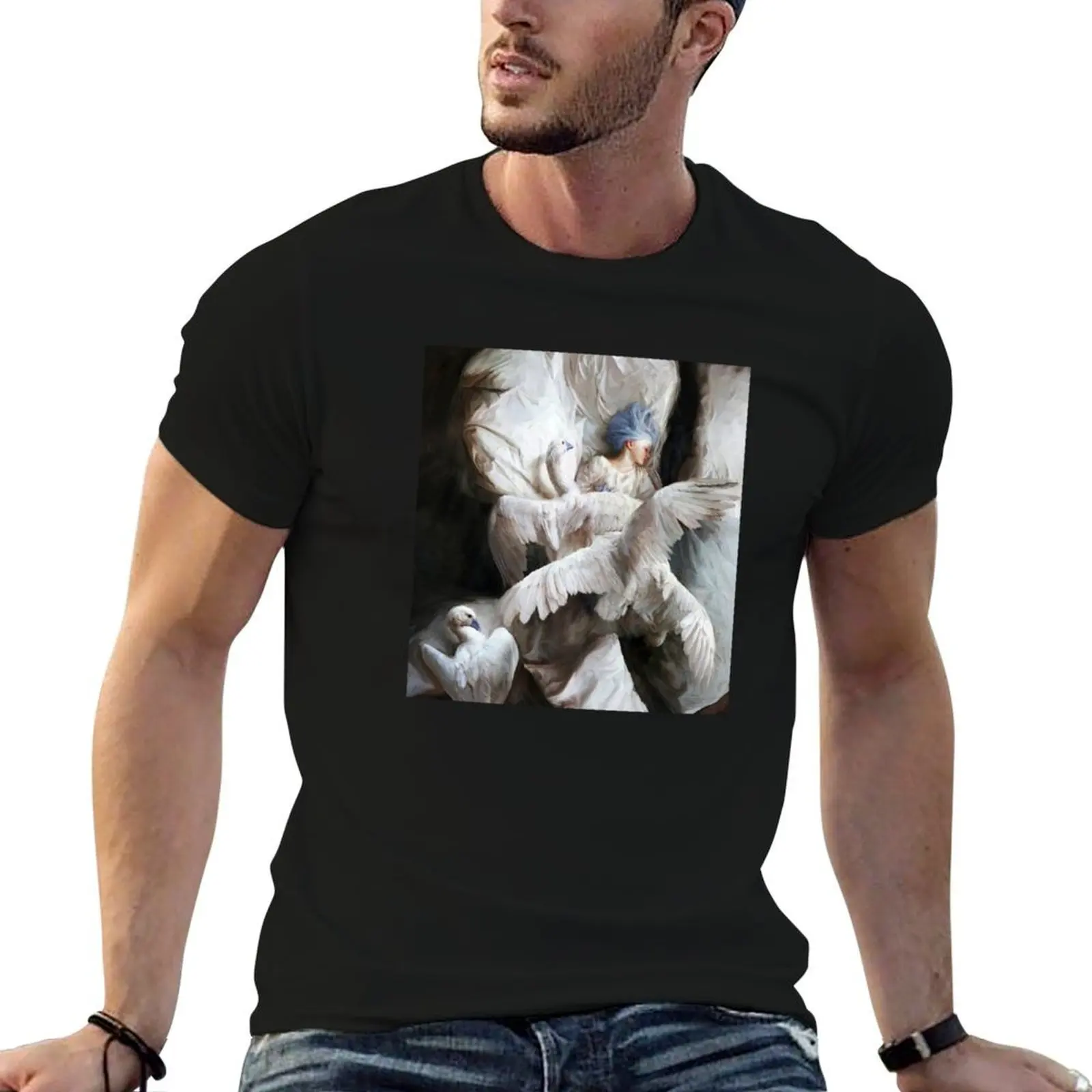 

Guillermo Lorca Garcia Swan T-Shirt t shirt men 100% cotton luxury brand cotton t shirt pack man t shirt graphic T-Shirt