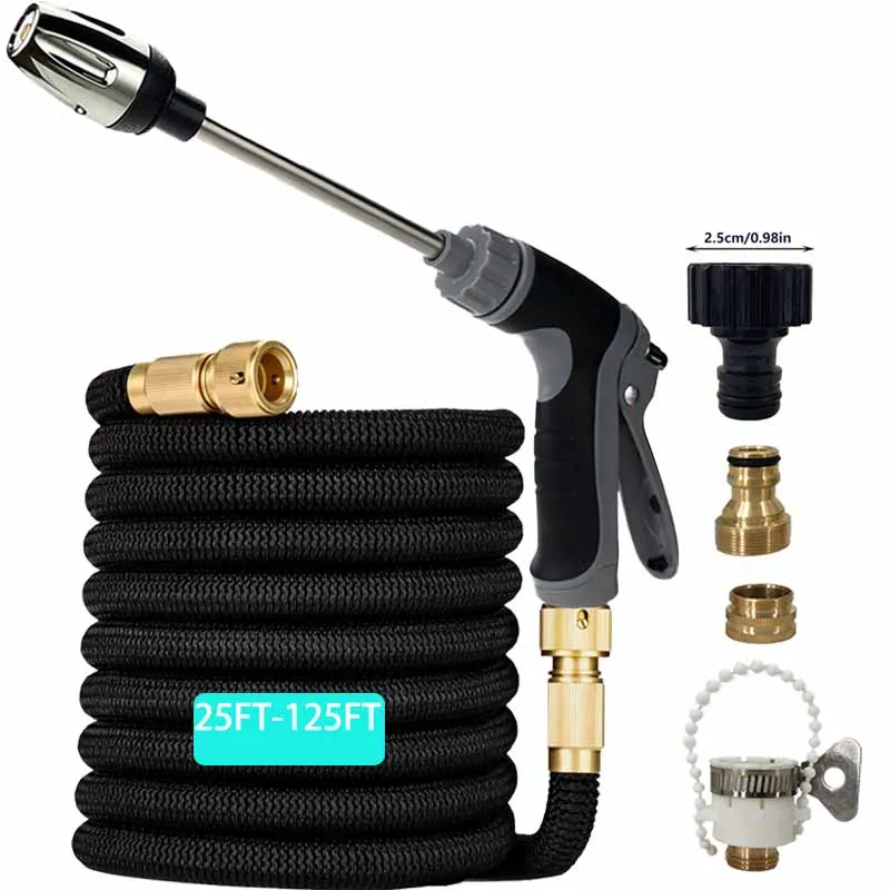 

Telescopic Magic Hose Tube High-Pressure Nozzle Universal Joint For Water Gun, Used For Household Cleaning And Garden Irrigation