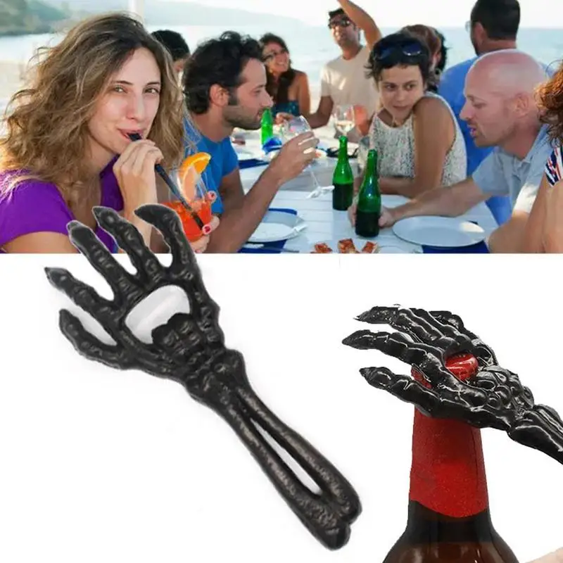 

Hand Can Opener Manual Skeleton Hand Shape Adjustable Jar Opener Non-Slip Manual Can Bottle Lid Openers For Camping Halloween