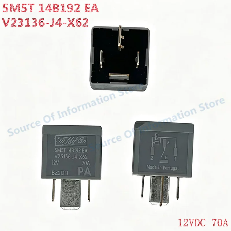 

5Pcs 5M5T-14B192-EA 12V 70A Ford Automotive Relay V23136-J4-X62