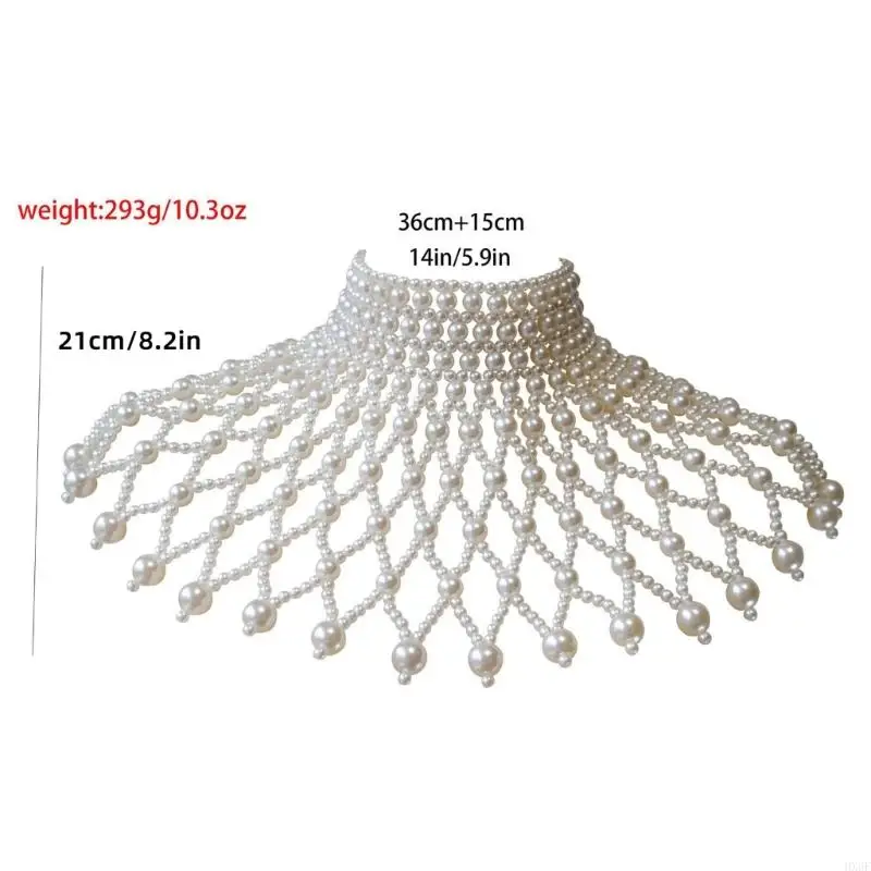 HX6F Graceful Pearls Chain Chain Chain Chain Colar Photo