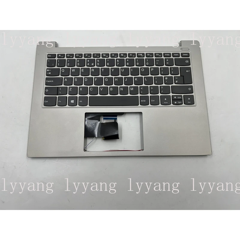 

f For Lenovo Ideapad S340-14API Palmrest Top Cover UK Keyboard Grey 5CB0S18409