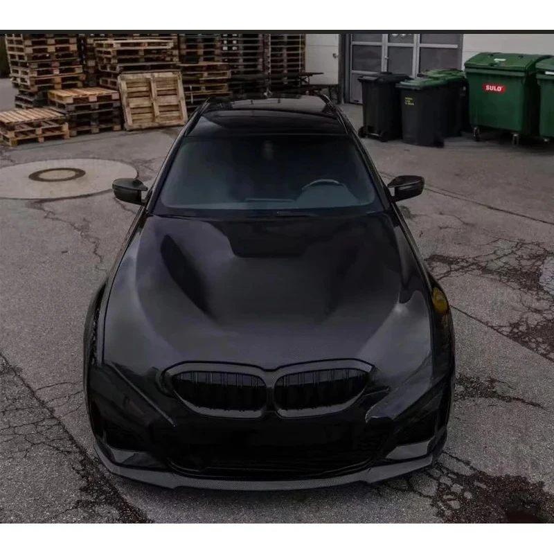 

High Quality Durable Dry Carbon Fiber Front Hood Spoiler Exterior Body Parts Fit 3 Series G20