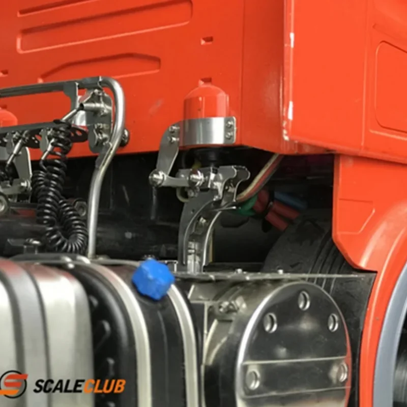 Scaleclub Modell 1/14 Schlepper-Schlammkopf Spezial-Upgrade Simulations-Metallkopf-Schnalle für Tamiya Lesu für Scania Man Actros – Detail 8