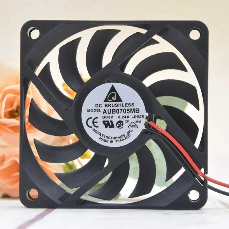 

S+ Delta AUB0705MB DC5V 0.24A 2-Wire Silent Cooling Fan