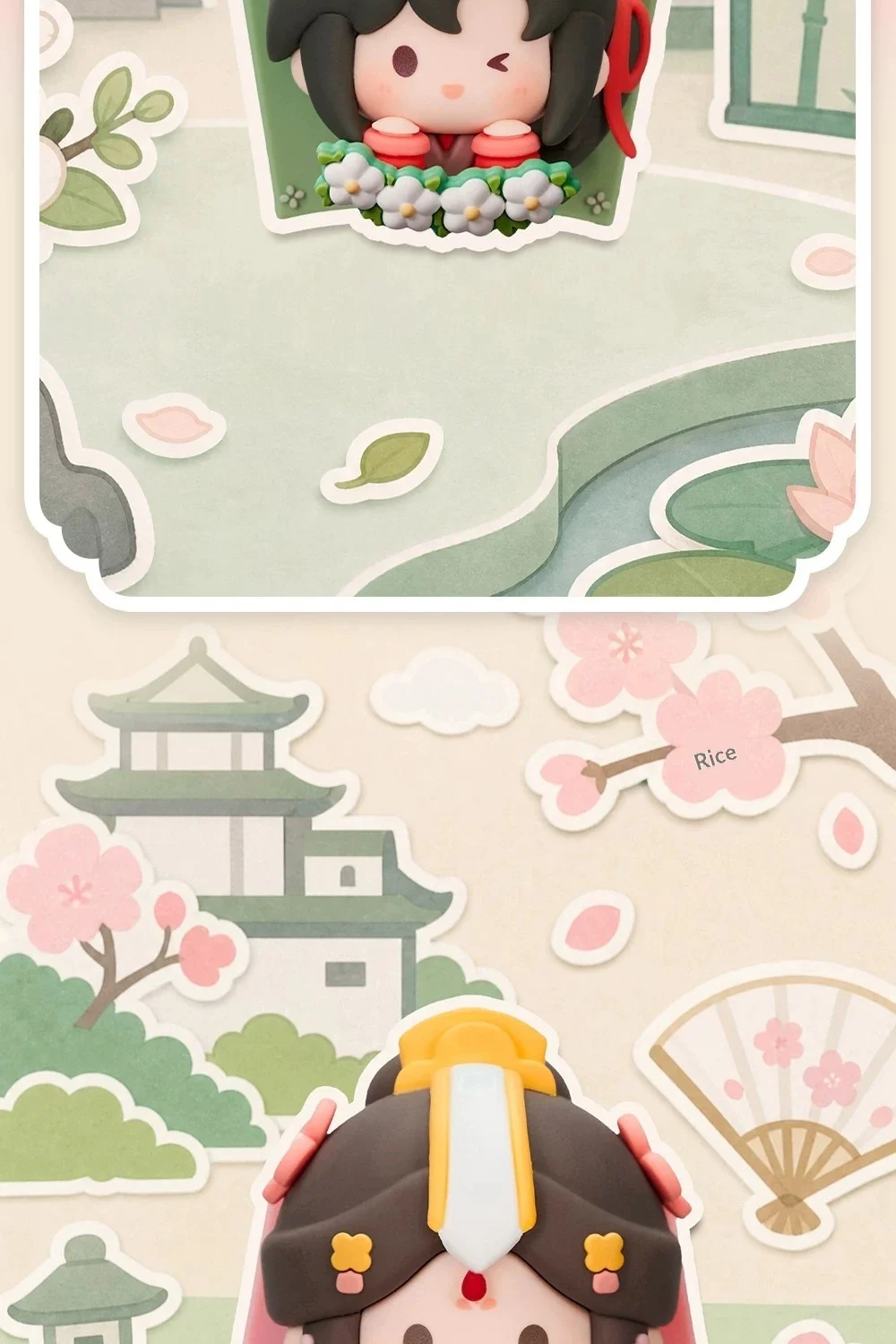 Echte Heaven Official's Blessing TGCF Lucky Fluff Blind Box Kühlschrankmagnet Anime Figur Schreibtischdekoration Sammlerstück Geschenk Spielzeug – Detail 14