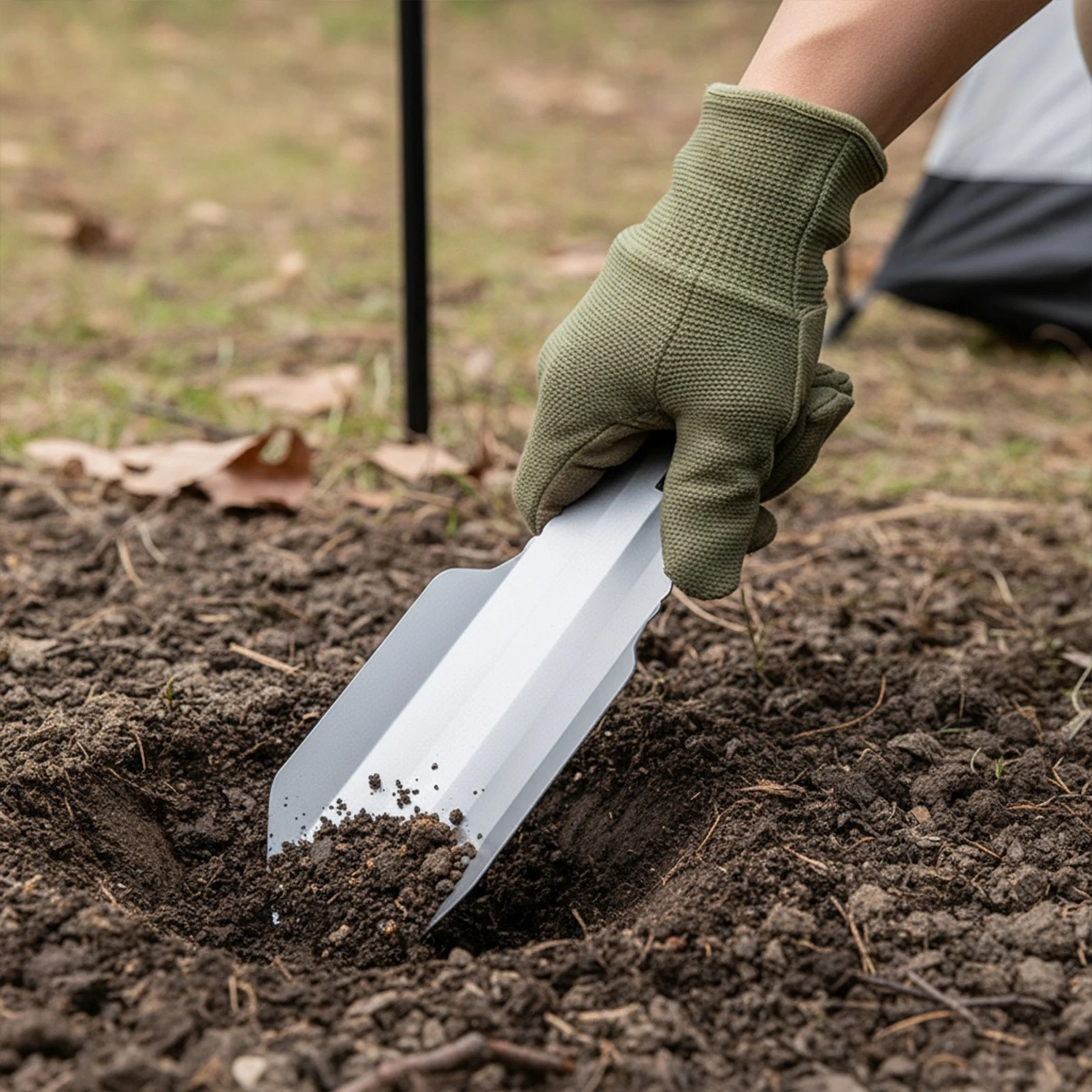 Titanium Outdoor Camping Hiking Backpacking Trowel Portable Trowel for Outdoor Campsite Use