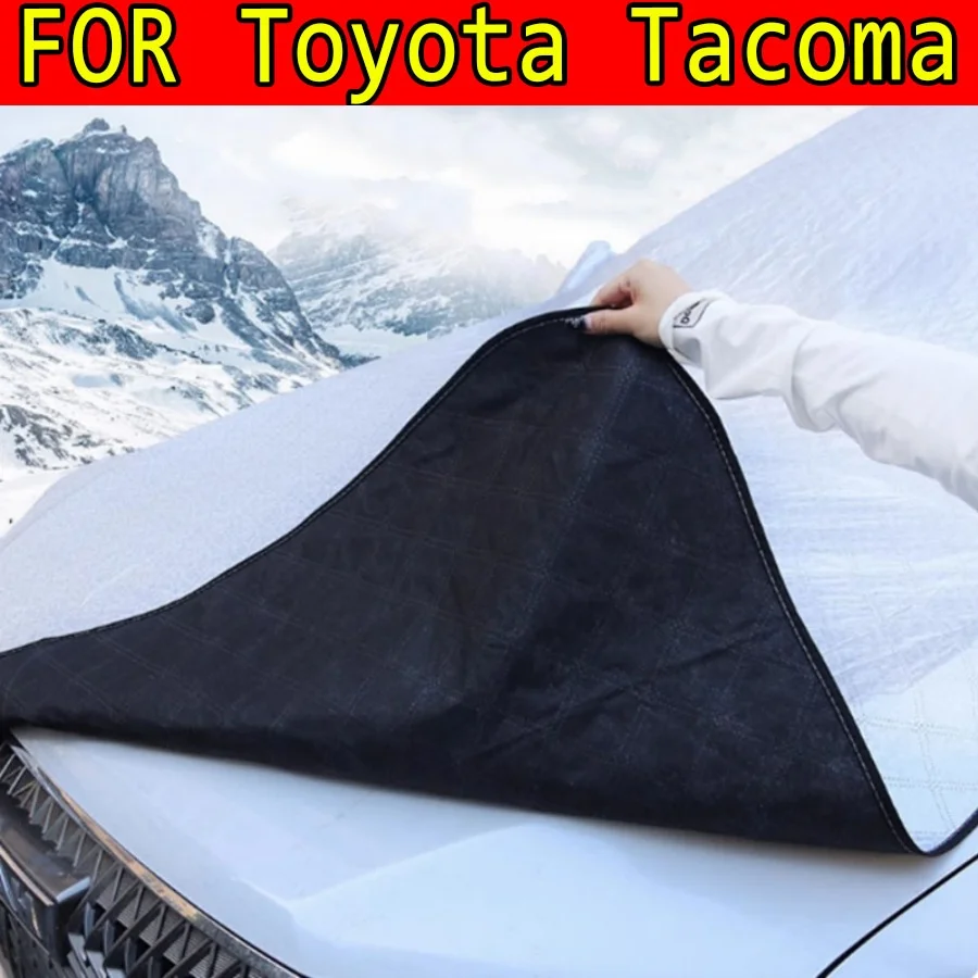 

For Toyota Tacoma Crew Cab 4-Door 2007-2023 1pc Extended Anti-freeze Car Snow Cover, Automobile Windshield & Hood Snow,