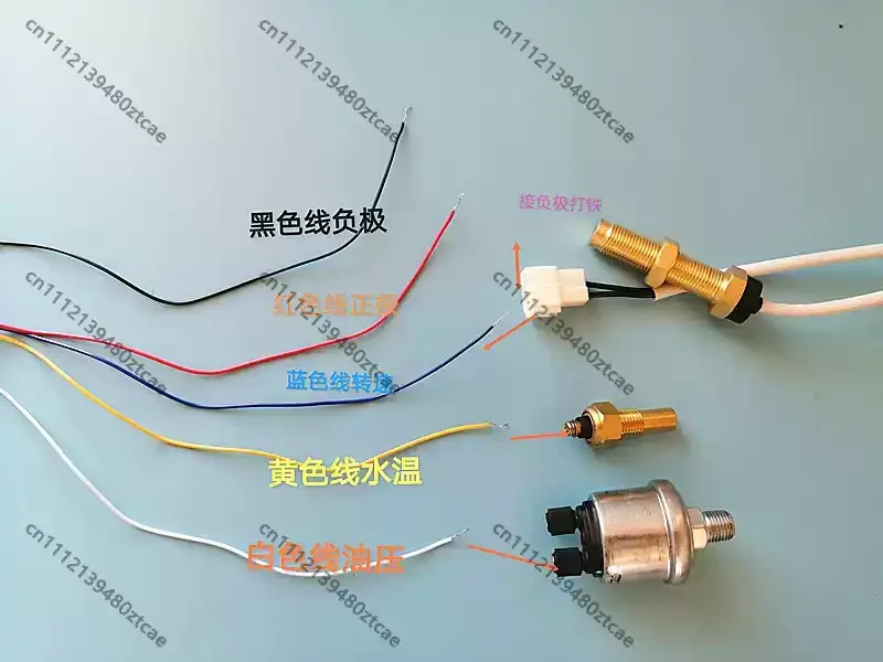 Universal Engine Sensor Tachometer Water Temperature Oil Pressure Sender For Diesel Generator Vehicle Marine Engine