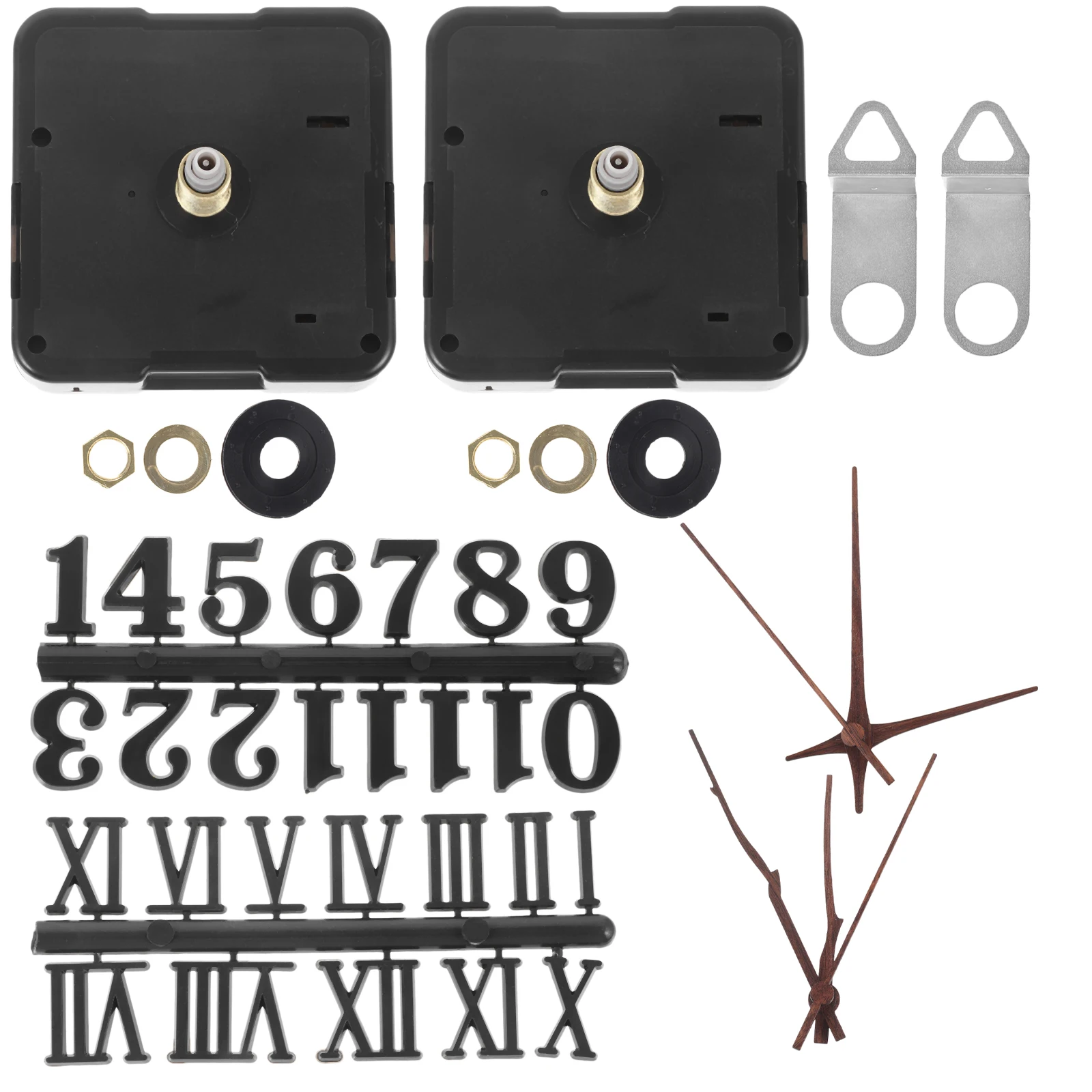 

1Set Clock Mechanism Operated Replacement Kit for 12-Inch Face Wooden Hands and Numbers Included Clock Numbers Kit