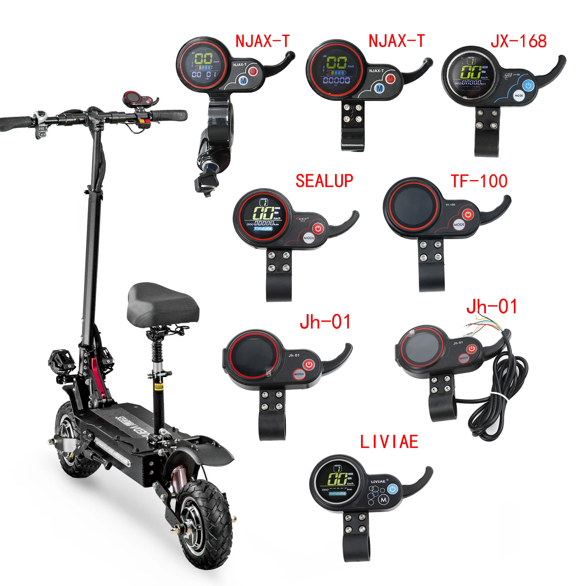 Electric Scooter Controller + Instrument Display TF-100 NJAX-T JX-168 LIVIAE JH01 Various Types Of Supporting Parts