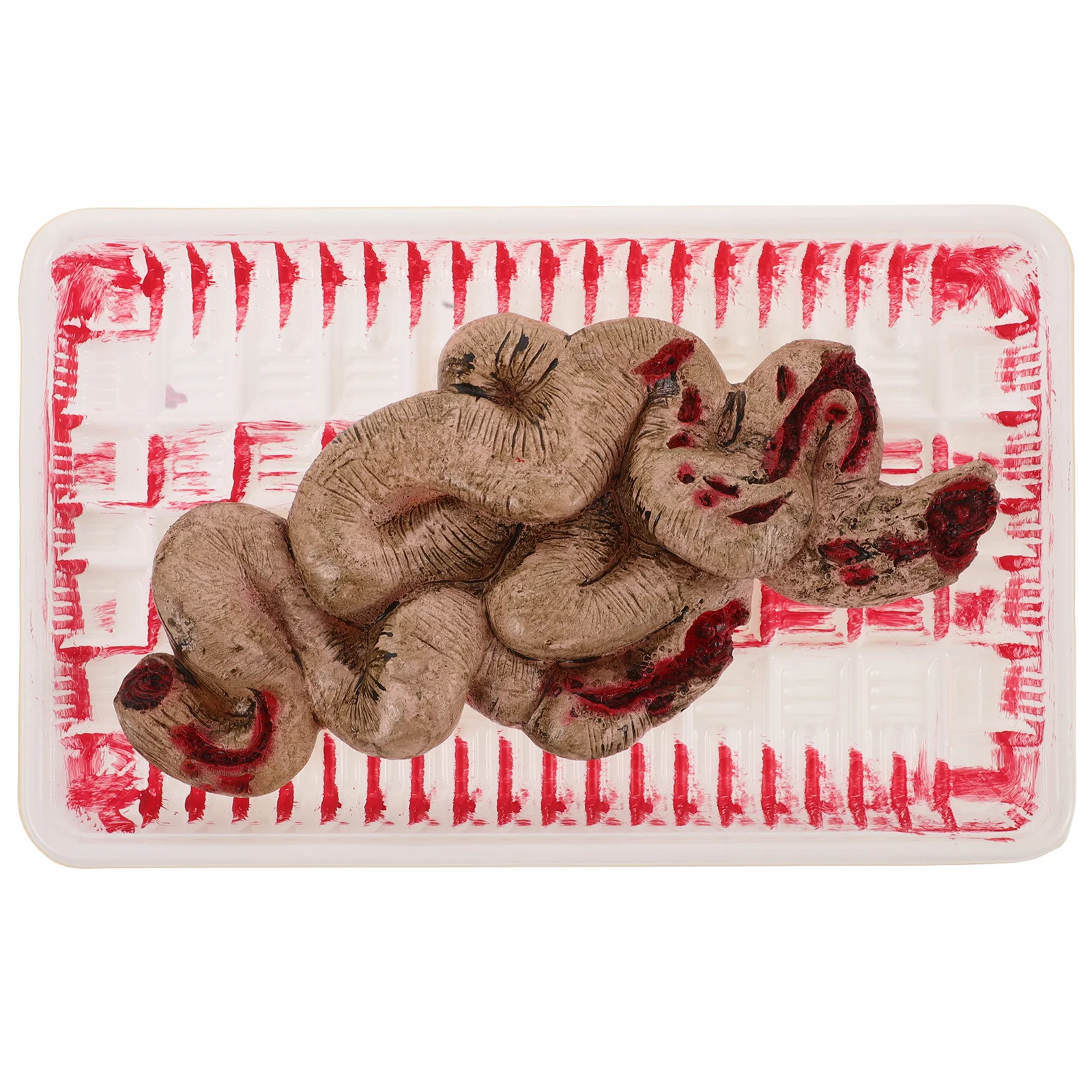 

Halloween Large Sausage Lunch Box Tricky Toy for Organ Bandage Vinyl Intestine Prop Decor