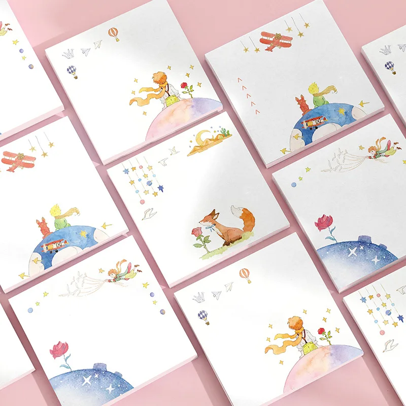 24 pcs/lot Kawaii Little Prince Memo Pad Sticky Note Cute N Times Stationery Label Notepad Post Office School Supplies