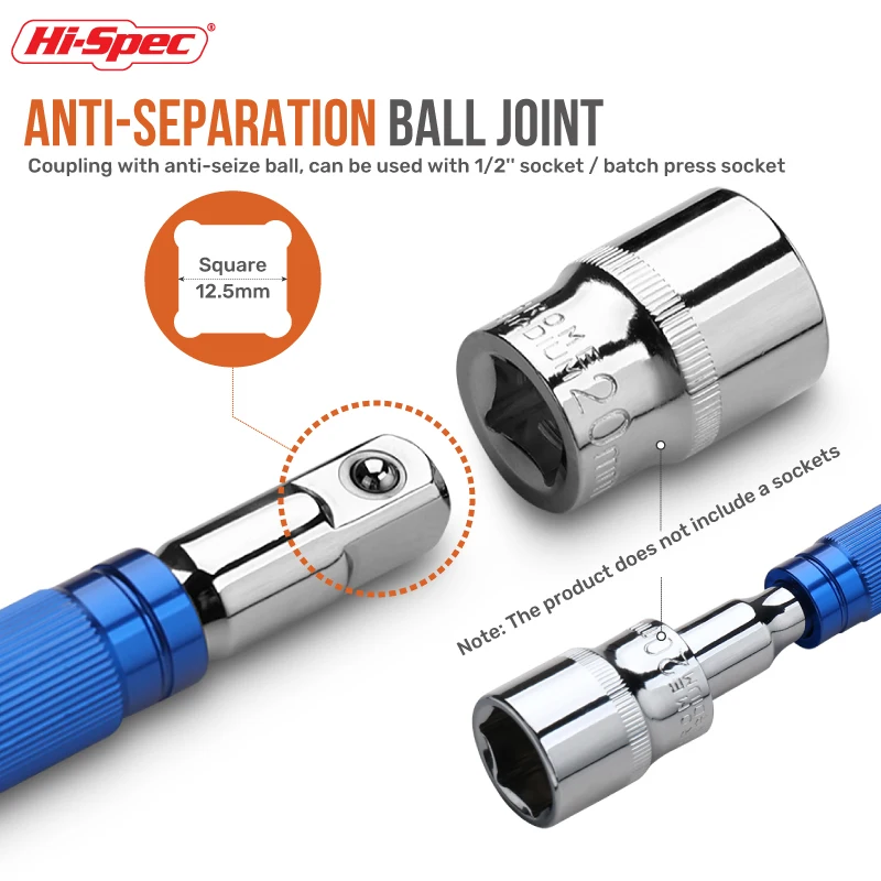 Hallo-Spec T Griff Sechskantschlüssel Einstellbare Hex Allen SCHLÜSSEL Schraubenschlüssel Steckschlüssel Reparatur Universal Verlängerung Stange hand Werkzeuge – Detail 6
