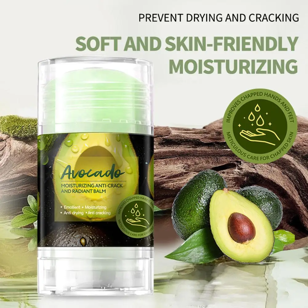 40g 2024 New Avocado Moisturizing Hand And Foot Cream Cream And Stick Crack Double Anti-Dry Crack Frost Care Moisturing Cre E8V7