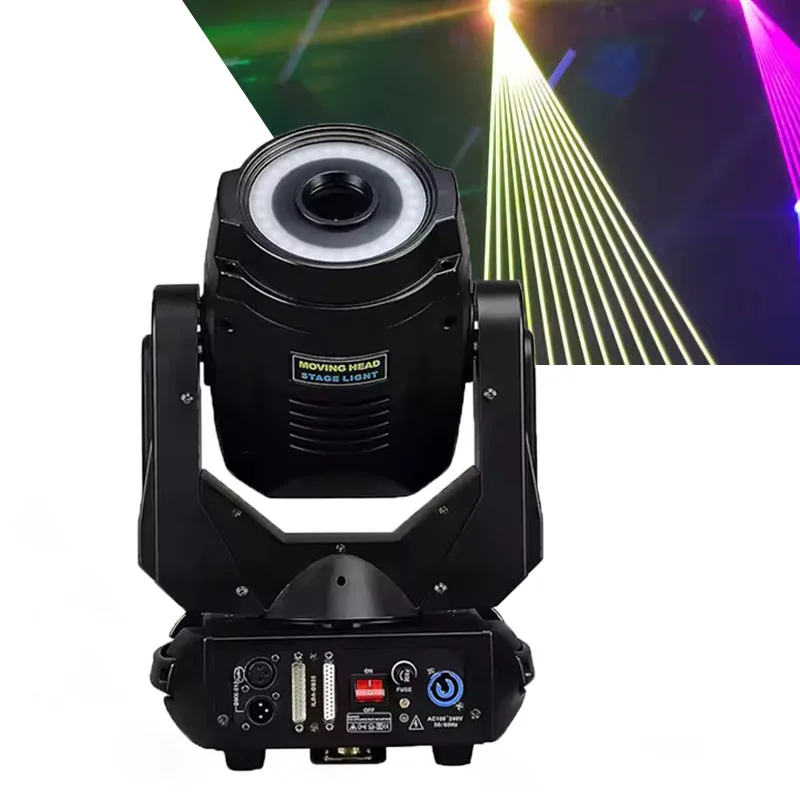 2W & 3W RGB Moving Head Laser Lamp 100W Stage Laser Light With LED Source And DMX512 Control For Bar Christmas Decorations