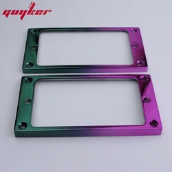 1 Set Coloured Pickup Mounting Rings for Humbucker Pickups Cover Frame Flat Top Set Replacement Electric Guitar or Bass