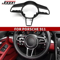 Dry Carbon Fiber Steering Wheel Frame For Porsche 911 991 GT3 RS GTS Carrera 2016 2017 2018 Steering Wheel Cover Interior Trim