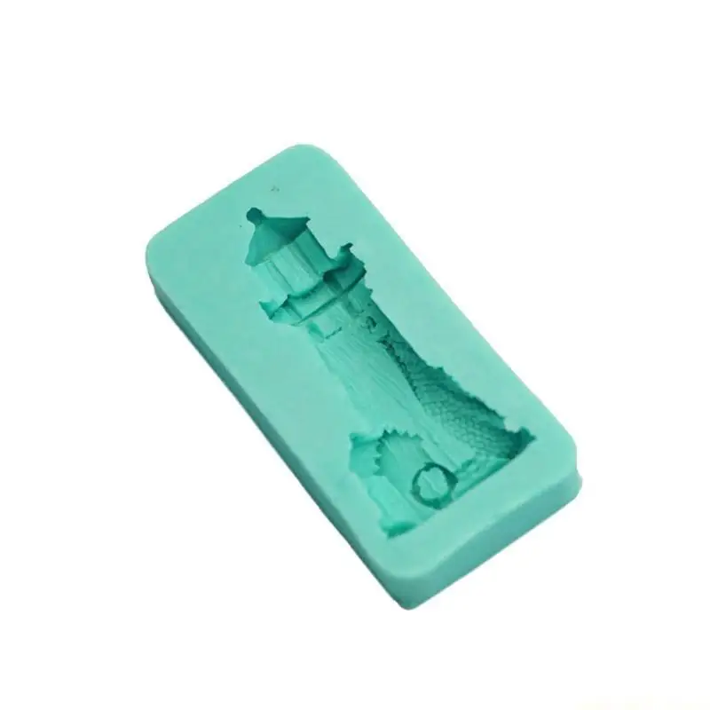 QX2E Silicone Chocolate Molds Lighthouse Silicone Candy Molds Cake Decorations