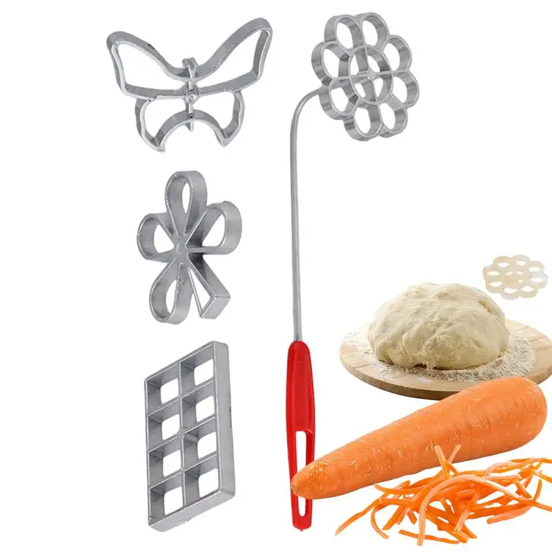 Bunuelos Tool Set Of 4pcs Rosette Cookie Tools With Handle Detachable Baking Molds Kitchen Gadgets For Fried Dumplings Shrimp