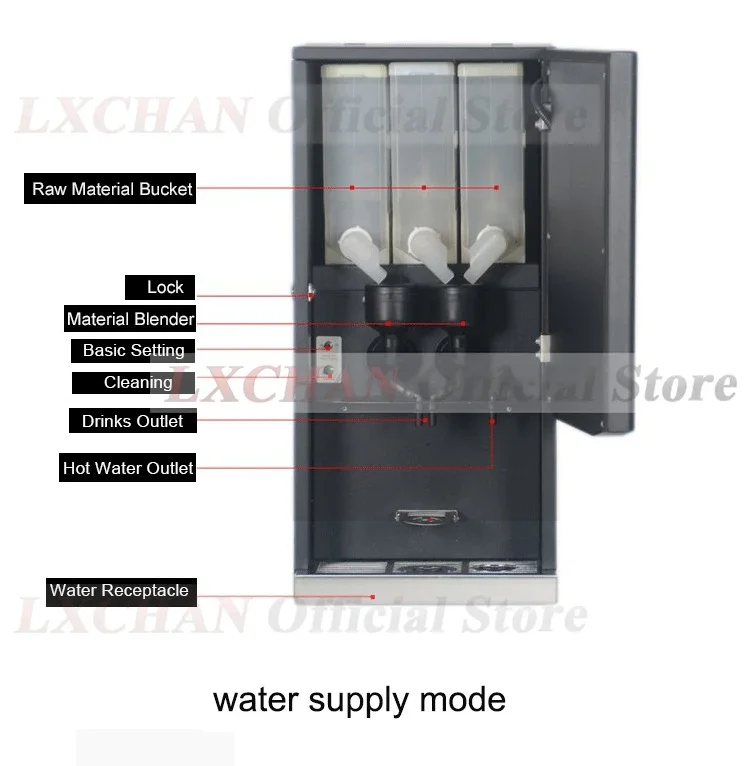 Homewise-商用インスタント飲料マシン,7つの調整されたお湯,コーヒーメーカー,さまざまな飲料,220 v,240v