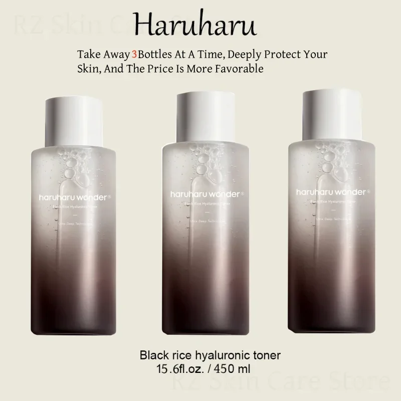 

Haruharu Wonder Black Rice Toner Sinkcare Whitening Hyaluronic Acid Toner Deep Cleans Makeup Residue Makeup Remover Cleasing Oil