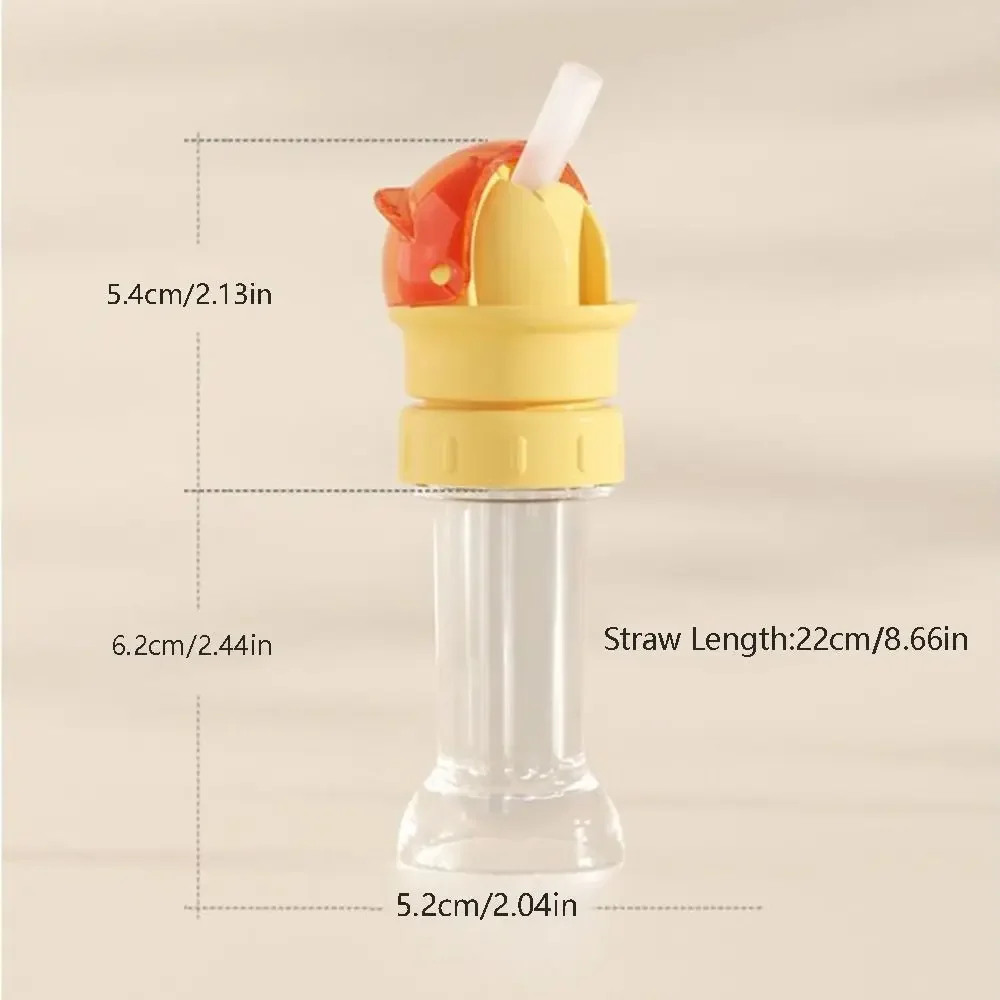 빨대 트위스트 커버 캡, 빨대 뚜껑, 2 in 1 수유, 음료 용기 마시는 튜브 병 교체 뚜껑, 아기 물병 캡