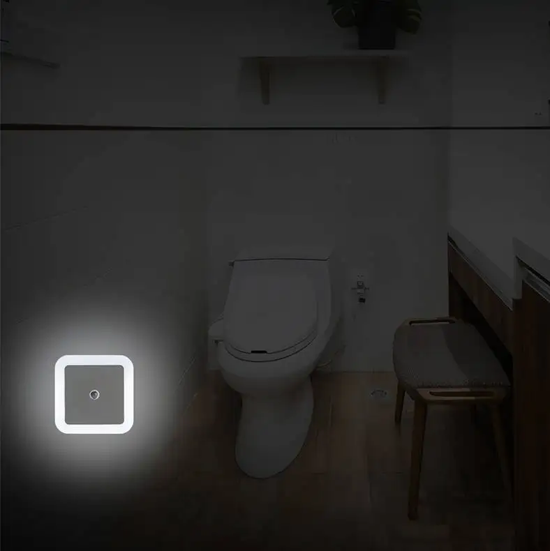 Plug Smart Motion Sensor LED Night Lamp Wall Lights For Home Aisle WC Bedside Lamp For Hallway Pathway Night Light With EU US UK