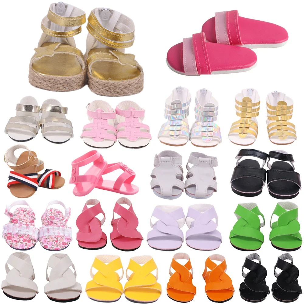 

Милые сандалии для кукол, 7,5 см, обувь для кукол 43 см, аксессуары для одежды кукол и игрушки для американских кукол 18 дюймов, игрушки для девочек Our Generation