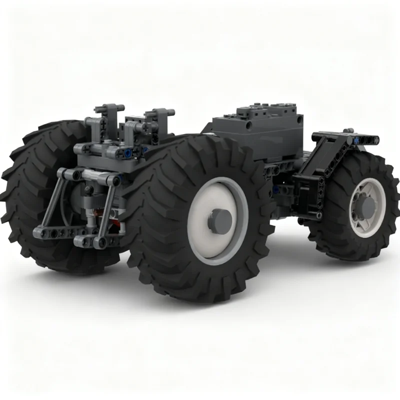 484pcs MOC 유니버설 트랙터 섀시 RC 기술 모델 빌딩 블록 건축 DIY 크리스마스 선물 장난감 창의적인 아이디어