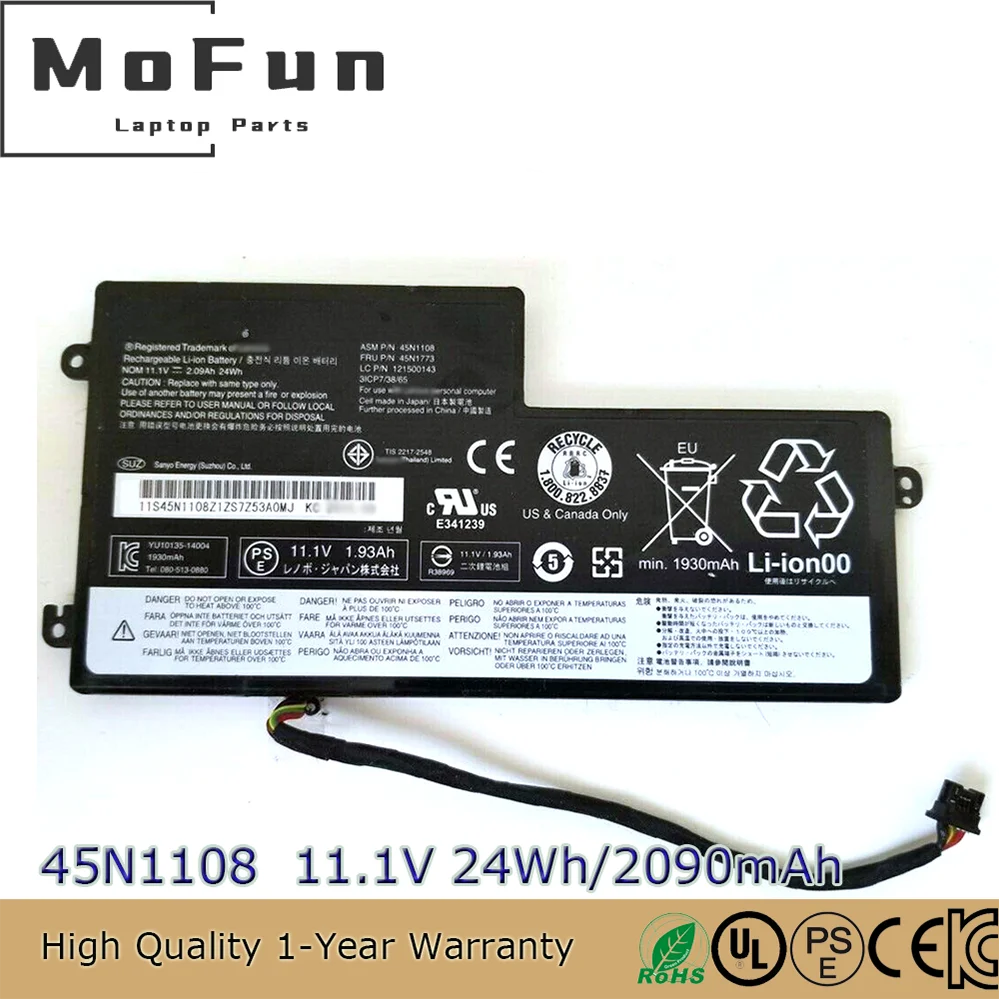 

New Original 45N1108 11.1V 24Wh Notebook Battery for Lenovo ThinkPad T460 X240 X250 X260 T440S T450S 45N1109 45N1112