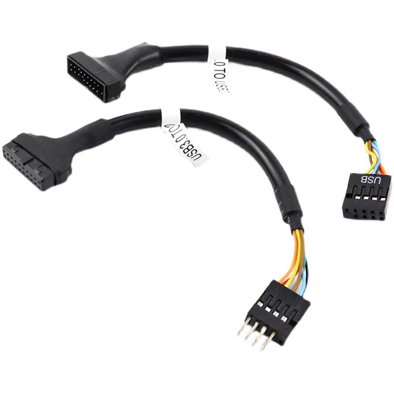 High Speed USB 3.0 to 2.0 Converter, 15cm 20 Pin to 9 Pin Motherboard Cord, DIY PC Build Internal Connection