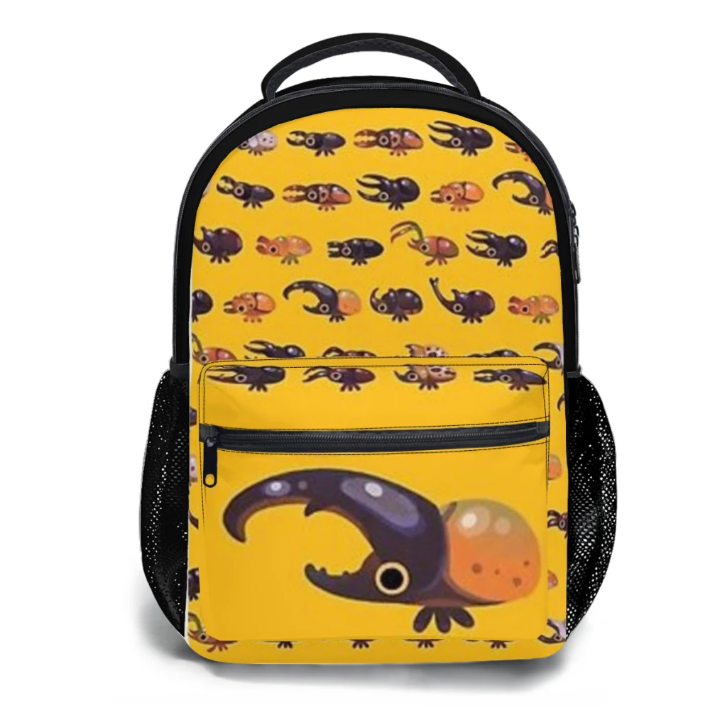 Neushoorn En Hert Schooltas Voor Kinderen Grote Capaciteit Student Rugzak Cartoon Middelbare School Student Rugzak 17Inch