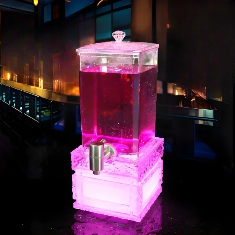 Ice Bucket Champagne Bucket Bar KTV New Acrylic Ice Sealed Double Decker Wine Bar Ice Bucket