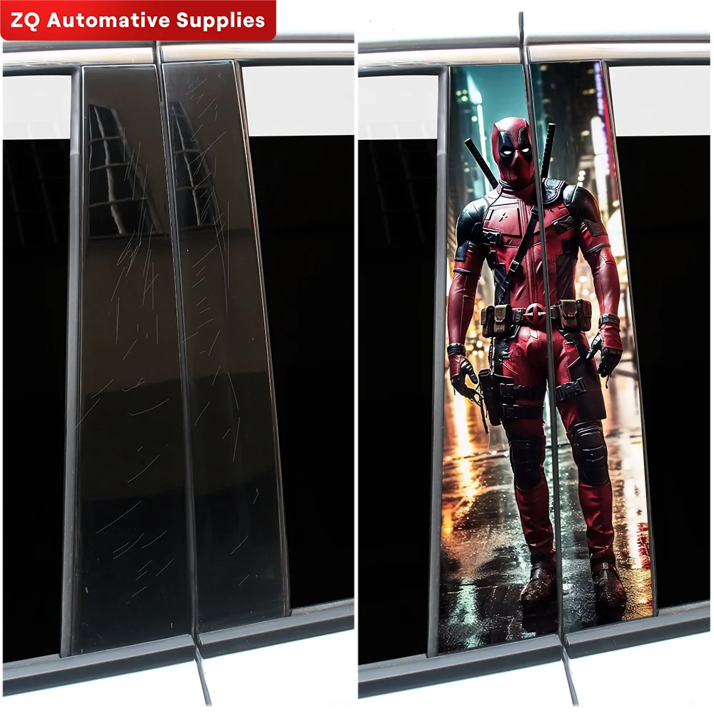 Anime Samurai Car Stickers Funny Auto B Pillar Waterproof Decoration DIY Cover Car Doors Pillar Sunscreen Decals Accessories