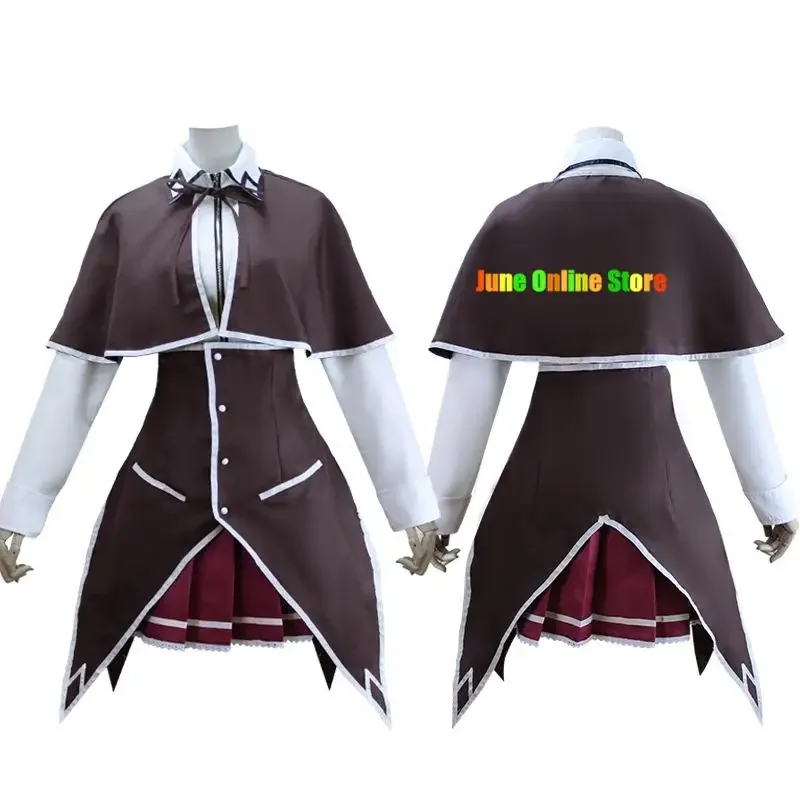 Disfraz de Cosplay de Anime para mujer y niño, traje de Cosplay con peluca, capa, falda superior, uniforme Sexy para Halloween, DxD