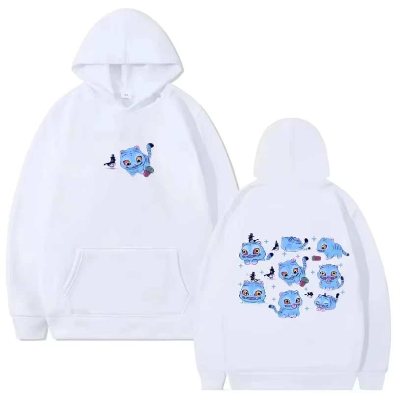 سترة بقلنسوة مطبوعة على طراز الرسوم المتحركة لخريف وشتاء 2025 سترة رياضية فضفاضة وغير رسمية للرجال والنساء 01 #2