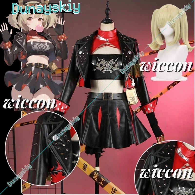 Zenless Zone Zero Burnice Cosplay Whita Game Suit Nifty Lovely Uniform Cosplay Costume Halloween Party Role Play Outfit Women