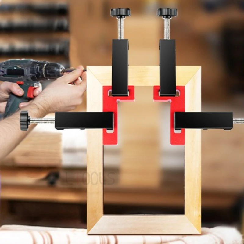 

Деревообрабатывающий стабильный набор зажимов G, регулируемое прямоугольное приспособление, прочный алюминиевый фиксатор C, деревообрабатывающий деревянный доска, инструменты «сделай сам»