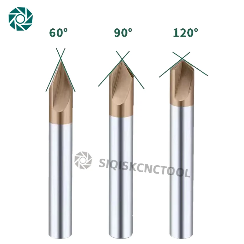 Cnc Cutters Carbide Chamfer Milling 90 Degree 8mm Cutter Cnc Router Bits Deburr Aluminum End Mill Engraving Chamfer Cutter