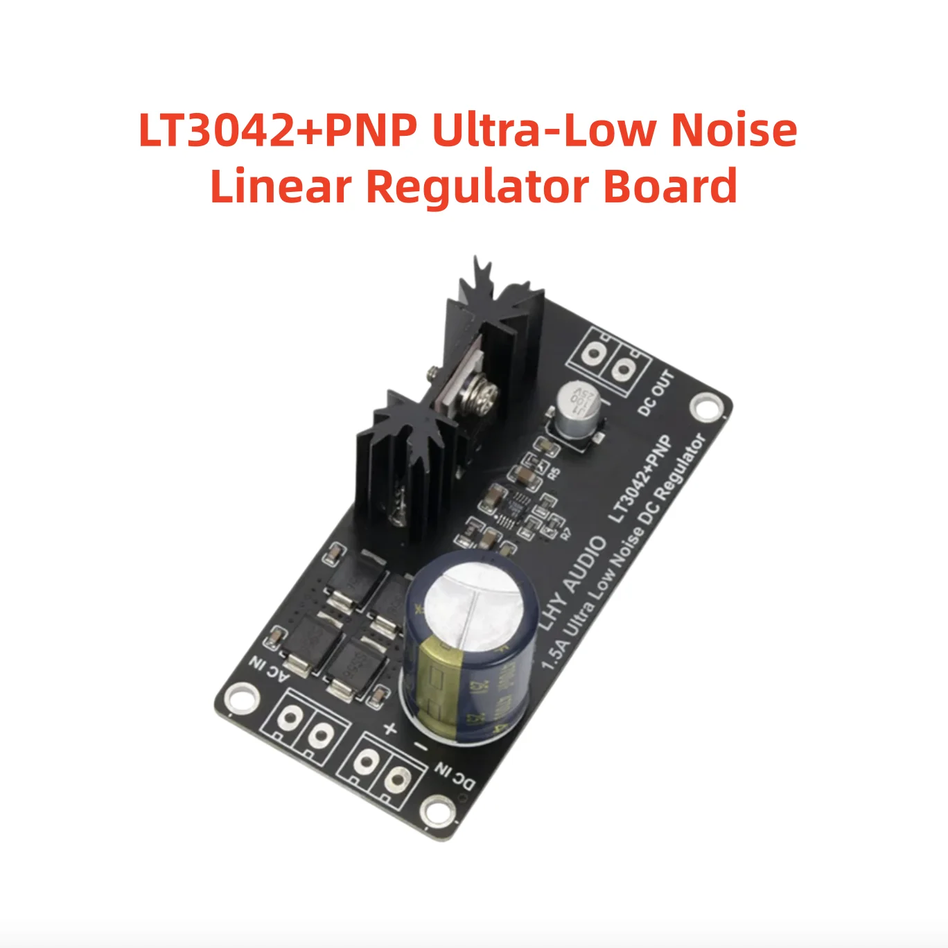 LT3042+PNP Ultra Low Noise Linear Regulator Board 1.5A DC AC Input 0‑15V Independent Output For DAC Audio RF Instruments
